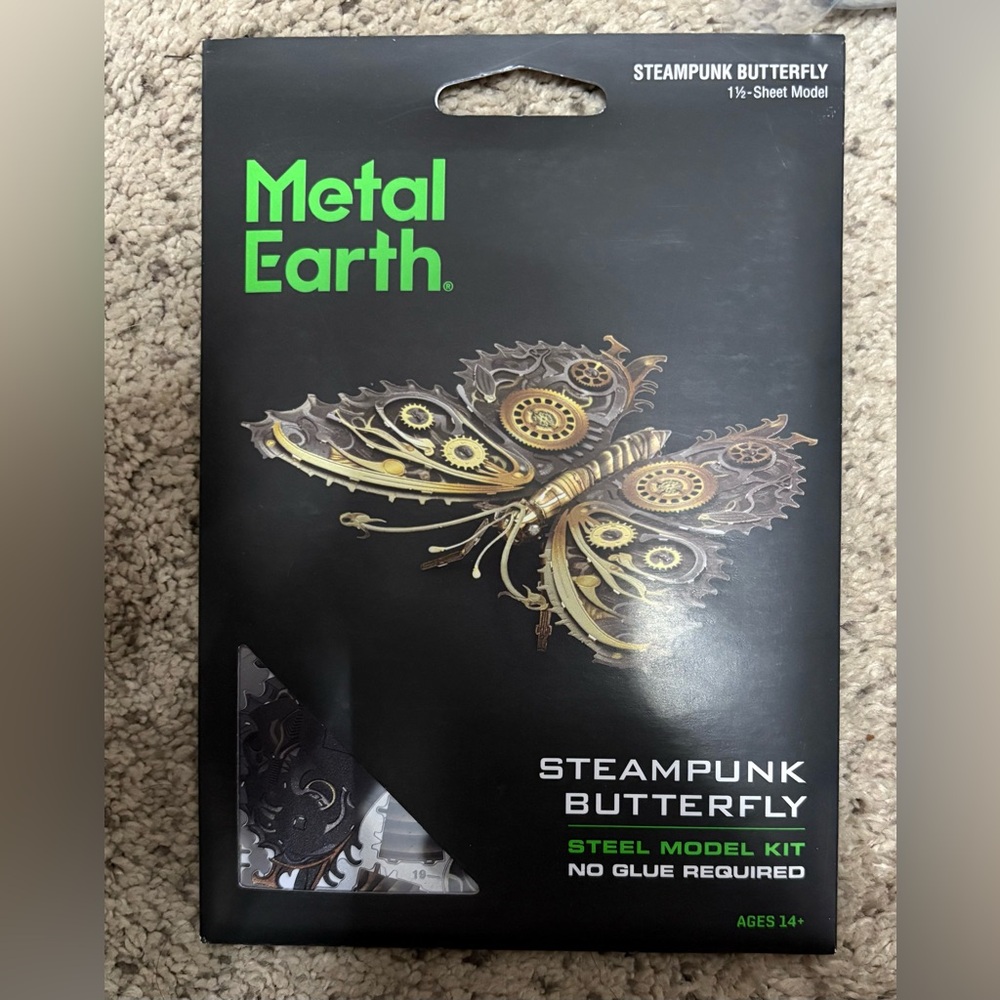 Fascinations | Metal Earth | Steel | Model Kit | STEAMPUNK BUTTERFLY | BNWT